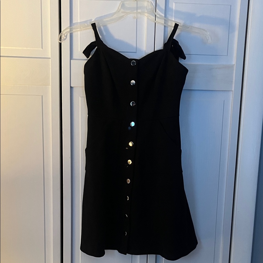 Black Button-Down Dress
